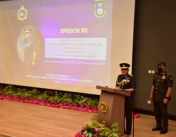 THE OPENING CEREMONY OF 12TH COMMAND AND STAFF COURSE