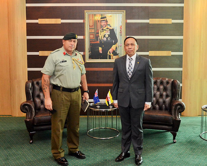 DEPUTY MINISTER OF DEFENCE RECEIVES AN INTRODUCTORY CALL FROM NEW ZEALAND DEFENCE ADVISER ACCREDITED TO BRUNEI DARUSSALAM