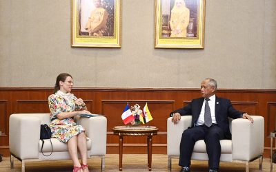 MINISTER AT THE PRIME MINISTER’S OFFICE AND MINISTER OF DEFENCE II RECEIVES INTRODUCTORY CALL FROM AMBASSADOR EXTRAORDINARY AND PLENIPOTENTIARY OF THE REPUBLIC OF FRANCE TO BRUNEI DARUSSALAM