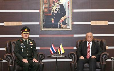 MINISTER AT THE PRIME MINISTER’S OFFICE AND MINISTER OF DEFENCE II RECEIVES COURTESY CALL FROM THE CHIEF OF DEFENCE FORCE OF THE ROYAL THAI ARMED FORCES ​ ​