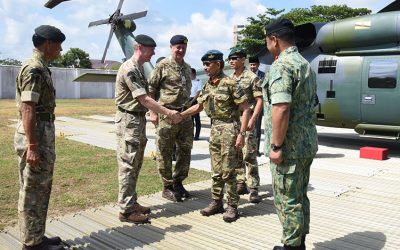 HIS MAJESTY THE SULTAN AND YANG DI-PERTUAN OF BRUNEI DARUSSALAM VISITS THE BRITISH FORCES BRUNEI