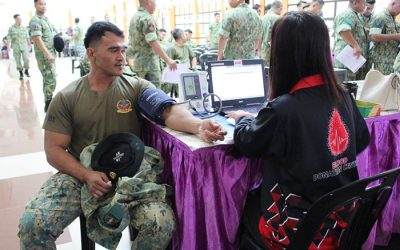 BLOOD DONATION CAMPAIGN AT BERAKAS GARRISON  IN CONJUNCTION WITH THE ROYAL BRUNEI ARMED FORCES 63RD ANNIVERSARY