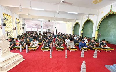 MINISTRY OF DEFENCE HELD A SURAH YAASIN AND TAHLIL FUNCTION AT THE ROYAL MAUSOLEUM IN CONJUNCTION WITH THE ROYAL BRUNEI ARMED FORCES 64TH ANNIVERSARY