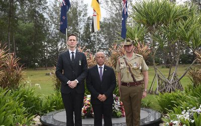 MINISTER AT THE PRIME MINISTER’S OFFICE AND MINISTER OF DEFENCE II ATTENDS ANZAC DAY