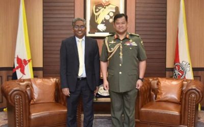 RBAF COMMANDER RECEIVES COURTESY CALL FROM THE HIGH COMMISSIONER OF THE REBUBLIC OF INDIA TO BRUNEI DARUSSALAM