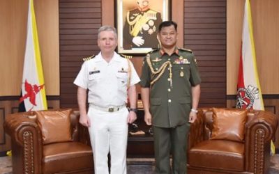 COMMANDER OF THE ROYAL BRUNEI ARMED FORCES RECEIVES FAREWELL CALL FROM THE DEFENCE ADVISER OF CANADA