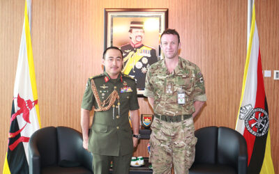 COURTESY CALL BY THE COMMANDER 11TH INFANTRY BRIGADE, BRITISH ARMED FORCES