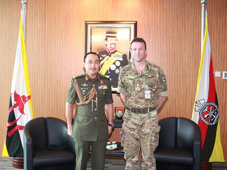 COURTESY CALL BY THE COMMANDER 11TH INFANTRY BRIGADE, BRITISH ARMED FORCES