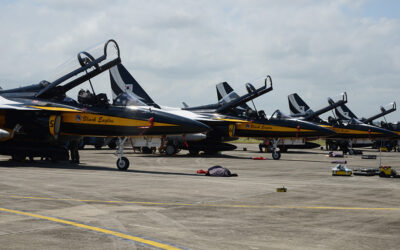 ROKAF BLACK EAGLES AEROBATIC TEAM TRANSIT AT RIMBA AIR FORCE BASE