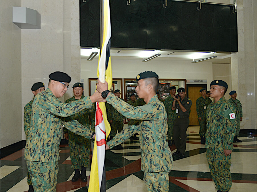 FLAG HANDOVER CEREMONY FOR ADMM-PLUS JOINT HUMANITARIAN MINE ACTION (HMA) AND PEACEKEEPING OPERATION (PKO) FTX