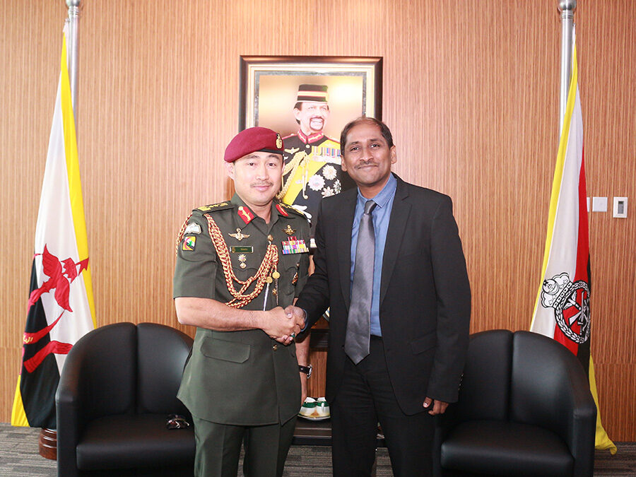 RBAF COMMANDER RECEIVED FAREWELL CALL FROM HIGH COMMISSIONER OF  SINGAPORE