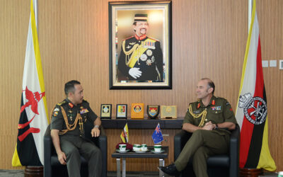 RBAF COMMANDER RECEIVES COURTESY CALL FROM CHIEF OF ARMY, NEW ZEALAND DEFENCE FORCE