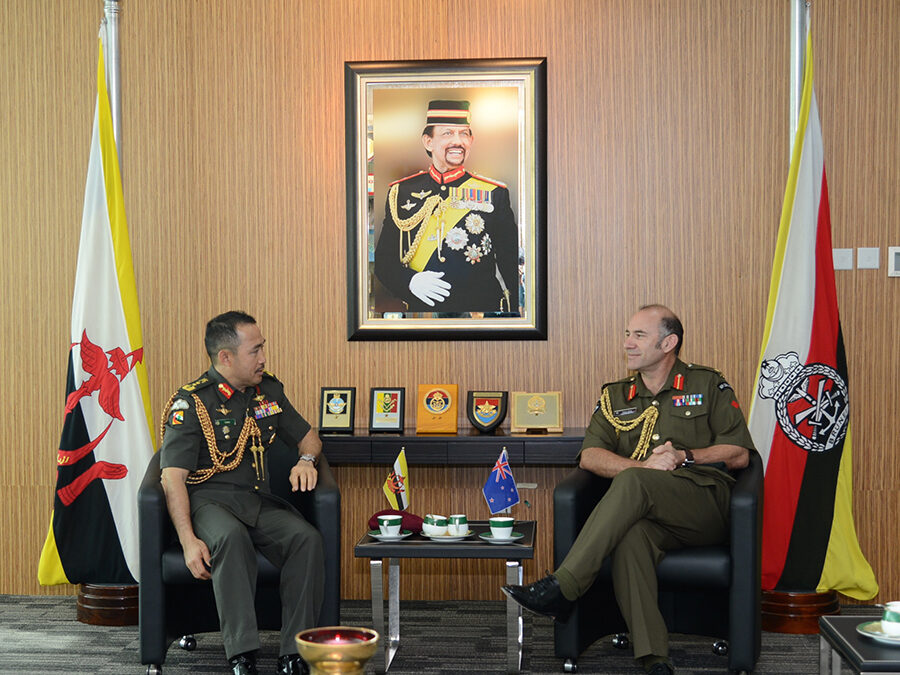 RBAF COMMANDER RECEIVES COURTESY CALL FROM CHIEF OF ARMY, NEW ZEALAND DEFENCE FORCE