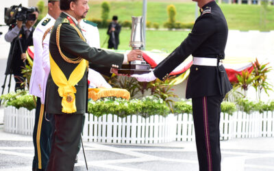 HIS MAJESTY GRACES SOVEREIGN’S PARADE OF 14th INTAKE OFFICER CADETS SCHOOL