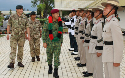 RBAF COMMANDER VISITS THE BRITISH FORCES BRUNEI