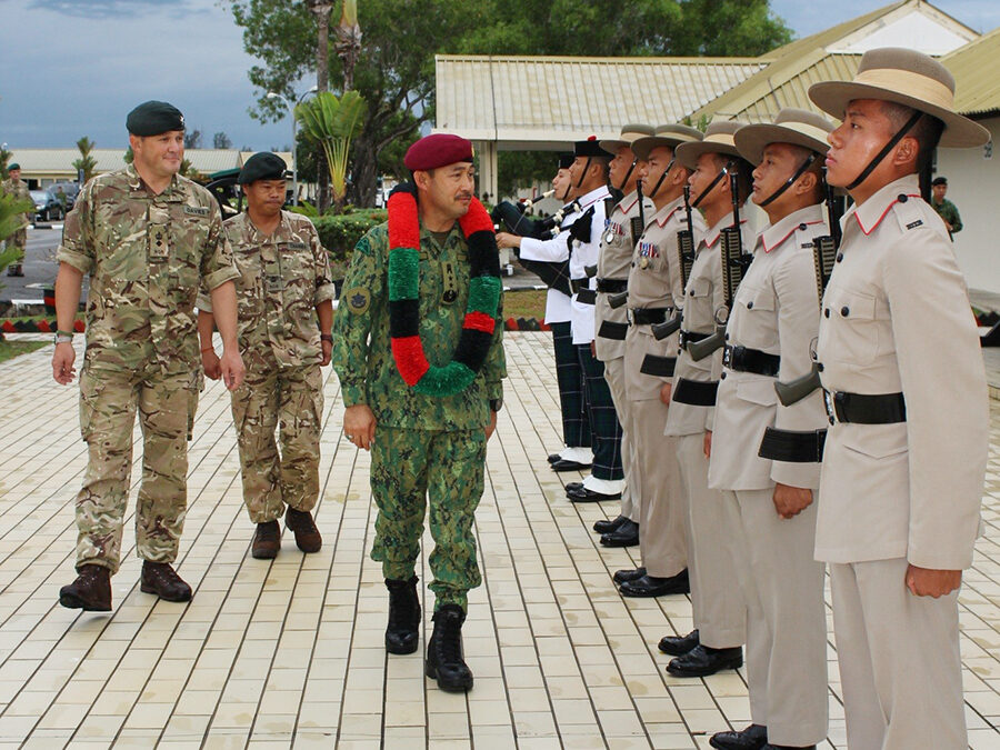 RBAF COMMANDER VISITS THE BRITISH FORCES BRUNEI