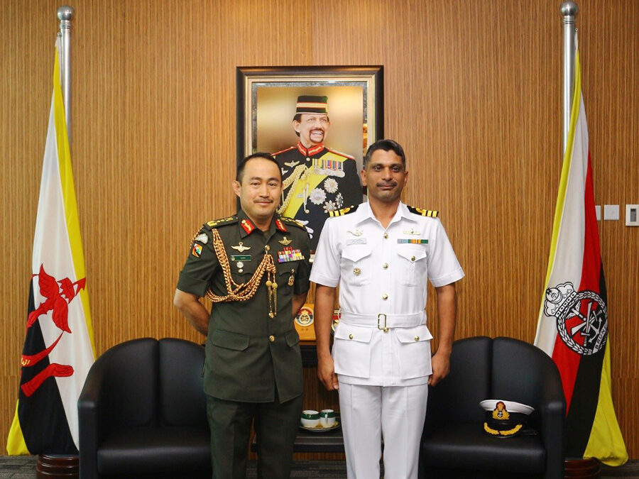 COURTESY CALL BY COMMANDING OFFICER, INDIAN NAVAL SHIP AIRAWAT