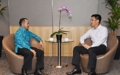 RBAF COMMANDER CALLS ON CHIEF OF DEFENCE SINGAPORE