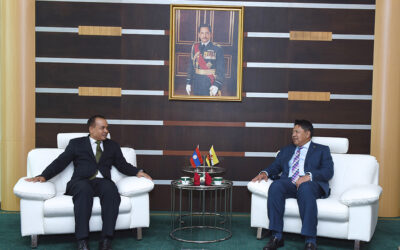 COURTESY CALL TO DEPUTY MINISTER OF DEFENCE BY AMBASSADOR OF LAO PDR TO BRUNEI DARUSSALAM