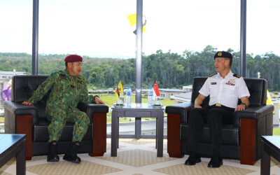 RBAF COMMANDER RECEIVES COURTESY CALL FROM COMMANDANT SAFTI MILITARY INSTITUTE, SAF