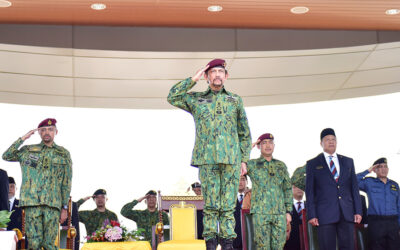 KEBAWAH DYMM BERANGKAT KE SAMBUTAN HARI ULANG TAHUN ABDB KE-55