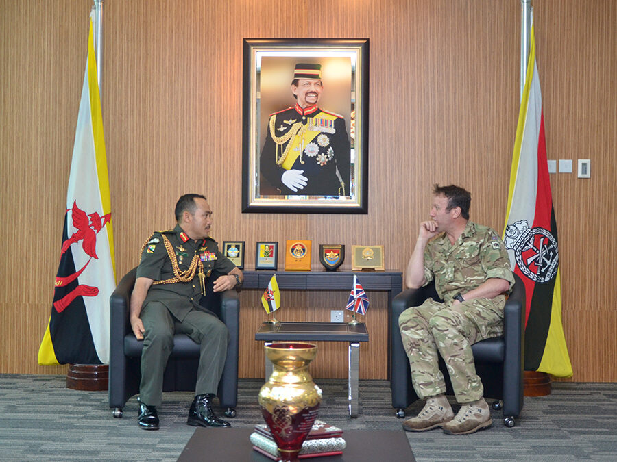 COURTESY CALL FROM COMMANDER OF THE 11 INFANTRY BRIGADE, BRITISH ARMED FORCES