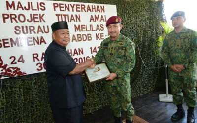 RBAF COMPLETED REPAIRS OF SURAU IN KG MELILAS, BELAIT