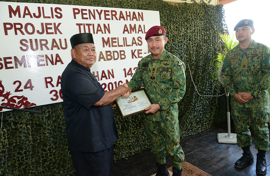 RBAF COMPLETED REPAIRS OF SURAU IN KG MELILAS, BELAIT