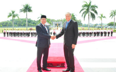 VISIT BY THE MINISTER FOR DEFENCE, REPUBLIC OF SINGAPORE TO BRUNEI DARUSSALAM COMMEMORATING 4Oth ANNIVERSARY OF DEFENCE RELATIONS