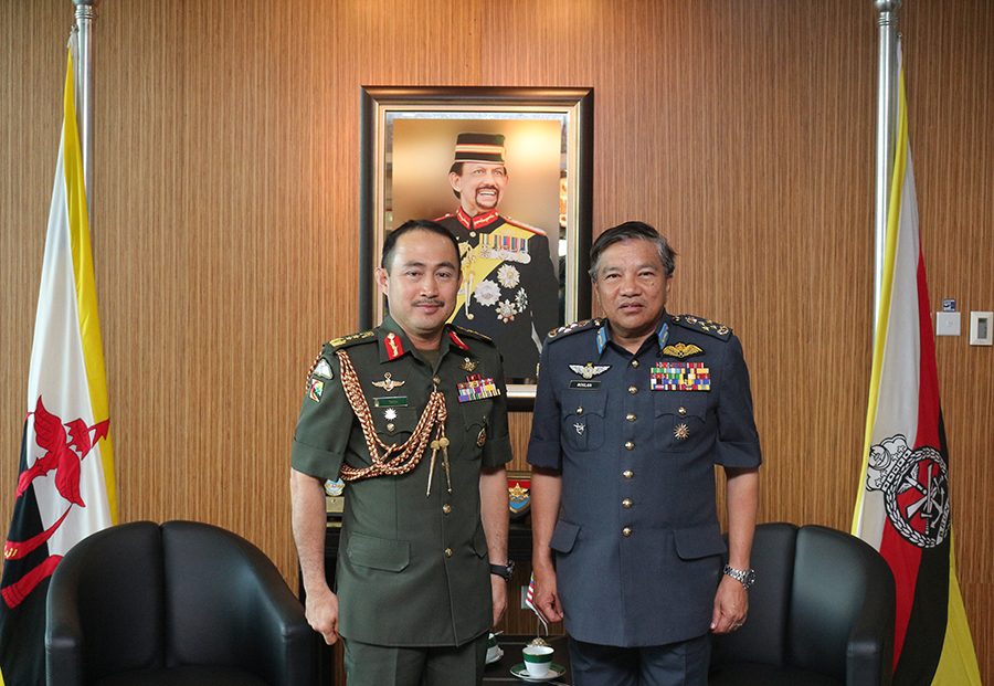 RBAF COMMANDER RECEIVES FAREWELL CALL FROM CHIEF OF ROYAL MALAYSIAN AIR FORCE