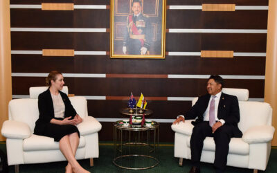 COURTESY CALL FROM THE AUSTRALIAN HEAD OF DELEGATION OF THE 15TH BRUNEI DARUSSALAM-AUSTRALIA JDWC MEETING