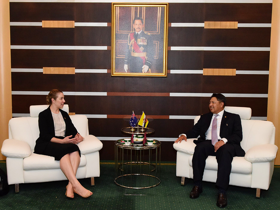 COURTESY CALL FROM THE AUSTRALIAN HEAD OF DELEGATION OF THE 15TH BRUNEI DARUSSALAM-AUSTRALIA JDWC MEETING