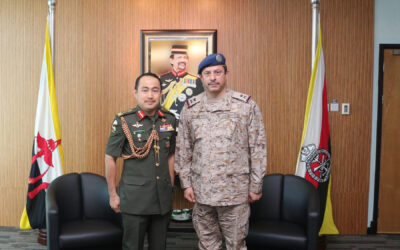 RBAF COMMANDER RECEIVED A COURTESY CALL FROM THE WAR WING COMMANDER OF THE COMMAND STAFF COLLEGE, THE KINGDOM OF SAUDI ARABIA
