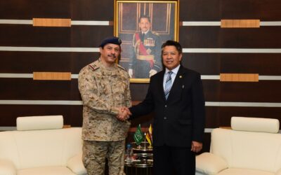 COURTESY CALL FROM THE WAR WING COMMANDER OF THE COMMAND AND STAFF COLLEGE, MINISTRY OF DEFENCE OF THE KINGDOM OF SAUDI ARABIA
