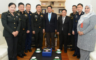 MINDEF RECEIVES VISIT FROM THE DELEGATION OF THE OFFICE OF ASEAN AFFAIRS, OFFICE OF THE POLICY AND PLANNING, MINISTRY OF DEFENCE OF THAILAND