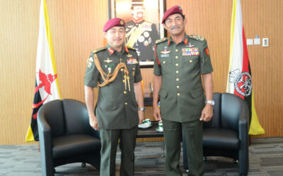 RBAF COMMANDER RECEIVES COURTESY CALL FROM COMMANDER OF THE MALAYSIAN ARMY