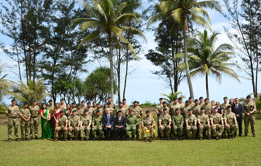 HIS MAJESTY GRACES THE FAREWELL CEREMONY FOR  MEMBERS OF THE 1ST BATTALION, ROYAL GURKHA RIFLES
