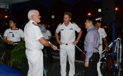 RECEPTION ON-BOARD HMNZS ENDEAVOR DURING VISIT TO BRUNEI DARUSSALAM
