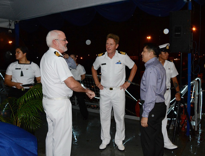 RECEPTION ON-BOARD HMNZS ENDEAVOR DURING VISIT TO BRUNEI DARUSSALAM