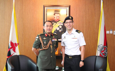 RBAF COMMANDER RECEIVES COURTESY CALL FROM SINGAPORE ARMED FORCES CHIEF MEDICAL CORP