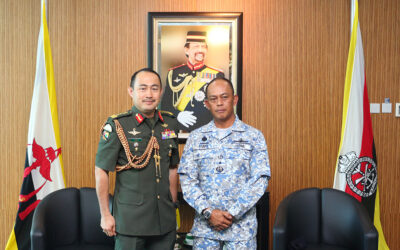 RBAF COMMANDER RECEIVES COURTESY CALL FROM COMMANDANT OF MALAYSIAN ARMED FORCES DEFENCE COLLEGE