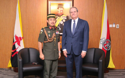 COMMANDER OF RBAF RECEIVES FAREWELL CALL BY THE BRITISH HIGH COMMISSIONER TO BRUNEI DARUSSALAM