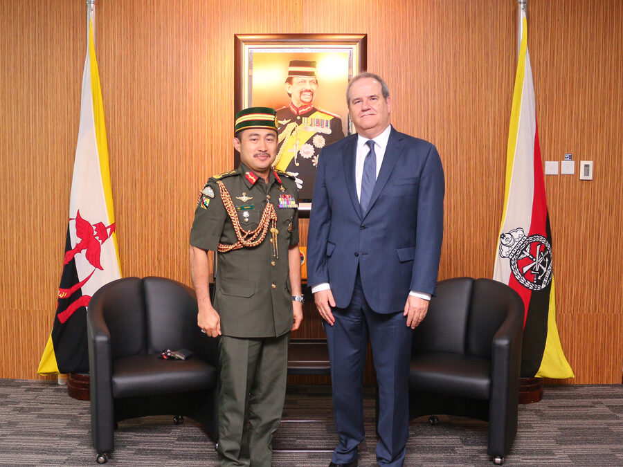 COMMANDER OF RBAF RECEIVES FAREWELL CALL BY THE BRITISH HIGH COMMISSIONER TO BRUNEI DARUSSALAM