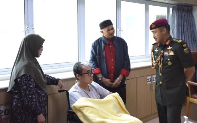 RBAF COMMANDER VISITS RBAF PERSONNEL AT THE RIPAS HOSPITAL