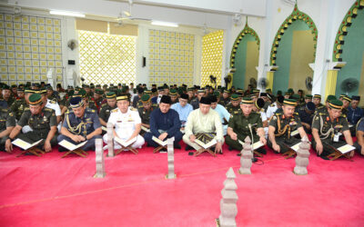 MINDEF AND RBAF HELD TAHLIL CEREMONY AT THE ROYAL MAUSOLEUM