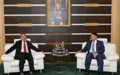 COURTESY CALL FROM THE MALAYSIAN HEAD OF DELEGATION OF THE 18th BRUNEI DARUSSALAM-MALAYSIA JDWC MEETING