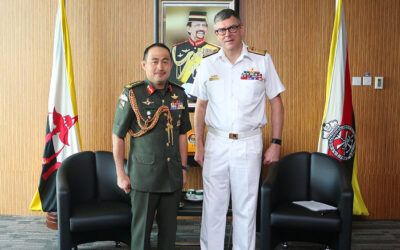 RBAF COMMANDER RECEIVES COURTESY CALL FROM VICE CHIEF OF THE DEFENCE FORCE, AUSTRALIAN DEFENCE FORCE