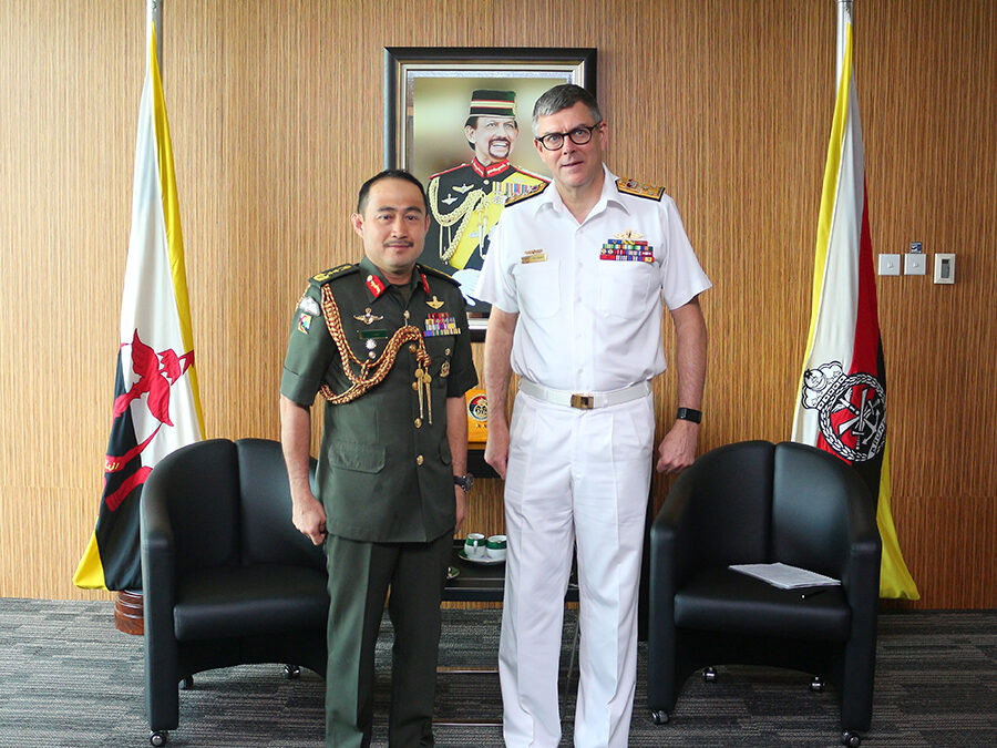 RBAF COMMANDER RECEIVES COURTESY CALL FROM VICE CHIEF OF THE DEFENCE FORCE, AUSTRALIAN DEFENCE FORCE