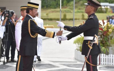 HIS MAJESTY SULTAN AND YANG DI-PERTUAN OF BRUNEI DARUSSALAM GRACES THE SOVEREIGN’S PARADE FOR THE 16th INTAKE OF OFFICER CADETS