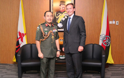 RBAF COMMANDER RECEIVES AN INTRODUCTORY CALL FROM THE BRITISH HIGH COMMISSIONER TO BRUNEI DARUSSALAM
